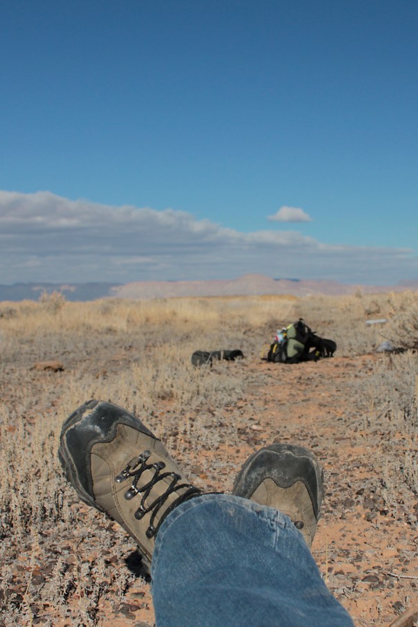 WellShod Hikers in Foreground